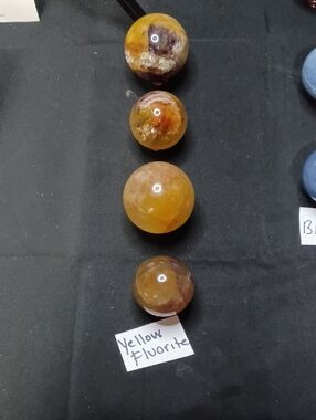 Yellow Fluorite Decorative Crystal Sphere - Polished Home Accent